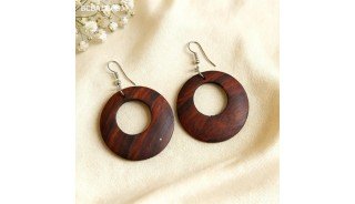 New Handcrafted Wood Earrings Balinese Artisans